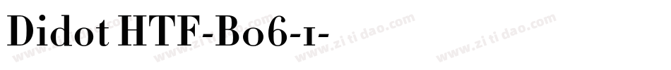Didot HTF-B06-1字体转换